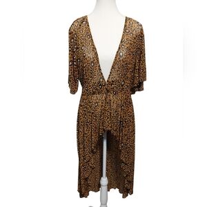 Leopard Print Kimono Size Medium